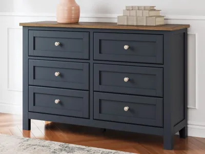 Signature Design by Ashley Landocken Twin Panel Bed, Dresser, Chest and Nightstand - B414B20