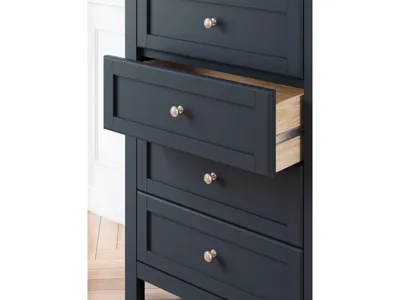 Signature Design by Ashley Landocken Twin Panel Bed, Dresser, Chest and Nightstand - B414B20
