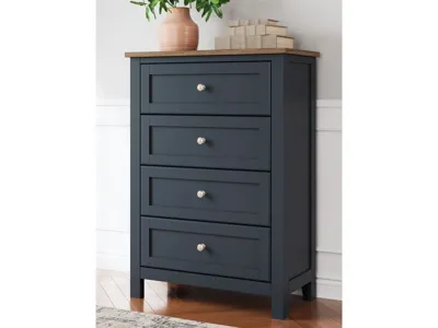 Signature Design by Ashley Landocken Twin Panel Bed, Dresser, Chest and Nightstand - B414B20