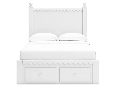 Signature Design by Ashley Mollviney Full Panel Storage Bed, Dresser and Nightstand - B2540B12