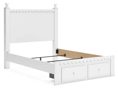 Signature Design by Ashley Mollviney Full Panel Storage Bed, Dresser and Nightstand - B2540B12