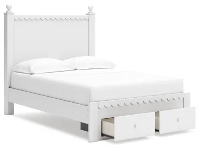Signature Design by Ashley Mollviney Full Panel Storage Bed, Dresser and Nightstand - B2540B12