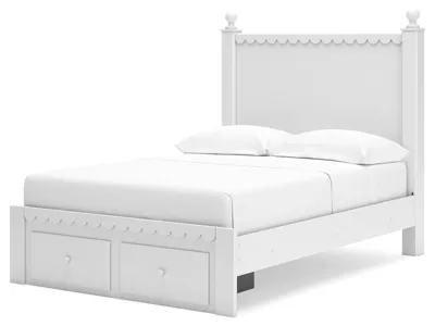 Signature Design by Ashley Mollviney Full Panel Storage Bed, Dresser and Nightstand - B2540B12