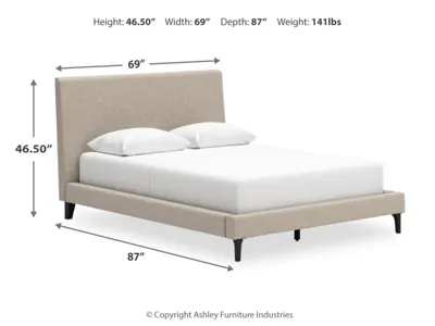 Signature Design by Ashley Cielden Queen Upholstered Bed, Dresser and 2 Nightstands - B1199B20