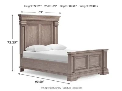 Signature Design by Ashley Blairhurst Queen Panel Bed, Dresser, Mirror and 2 Nightstands - B916B10