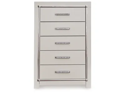 Signature Design by Ashley Zyniden King Upholstered Panel Bed, Dresser, Mirror, Chest and Nightstand - B2114B25