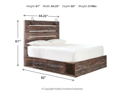 Signature Design by Ashley Drystan Queen Panel Bed with 2 Storage Drawers - B211B10
