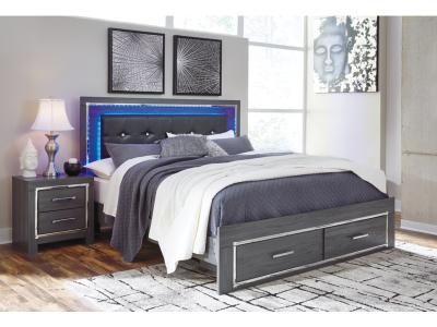 Signature Design by Ashley Lodanna King Panel Bed with 2 Storage Drawers - B214B11