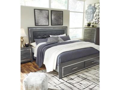 Signature Design by Ashley Lodanna King Panel Bed with 2 Storage Drawers - B214B11