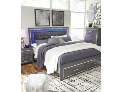 Signature Design by Ashley Lodanna King Panel Bed with 2 Storage Drawers - B214B11