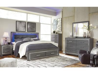 Signature Design by Ashley Lodanna King Panel Bed with 2 Storage Drawers - B214B11