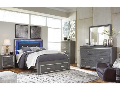 Signature Design by Ashley Lodanna Queen Panel Bed with 2 Storage Drawers - B214B3