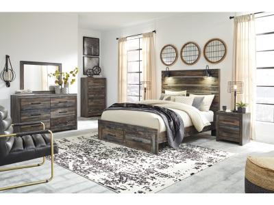Signature Design by Ashley Drystan Queen Panel Bed with 2 Storage Drawers - B211B29