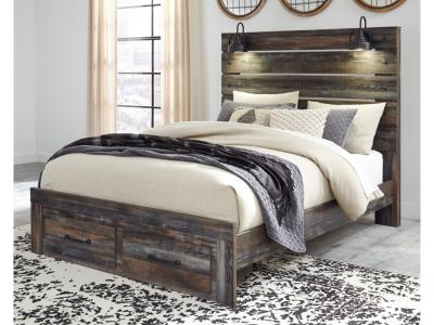 Signature Design by Ashley Drystan Queen Panel Bed with 2 Storage Drawers - B211B29