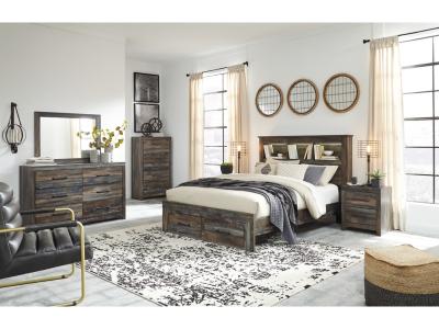 Signature Design by Ashley Drystan Queen Bookcase Bed with 2 Storage Drawers - B211B23