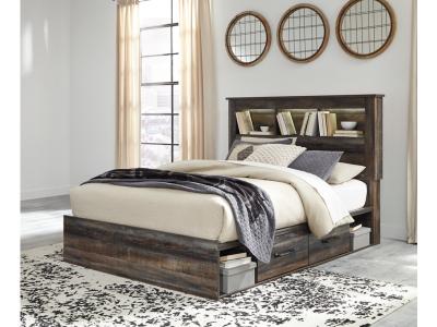 Signature Design by Ashley Drystan Queen Bookcase Bed with 4 Storage Drawers - B211B18