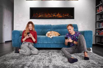 34" Amantii Symmetry Lumina Electric Fireplace - SYM-34-LUMINA