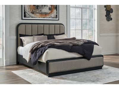 Signature Design by Ashley Rowanbeck King Upholstered Panel Bed - B821B4