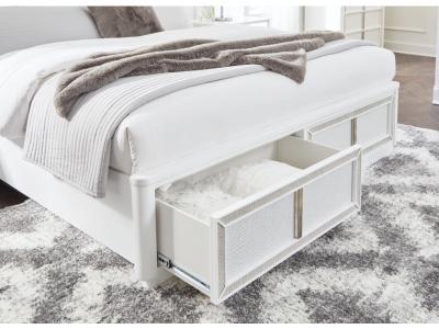 Signature Design by Ashley Chalanna King Upholstered Storage Bed - B822B4