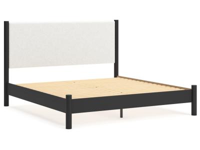 Signature Design by Ashley Cadmori King Upholstered Panel Bed - B2616B8