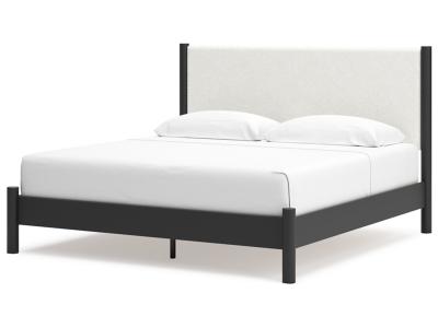 Signature Design by Ashley Cadmori King Upholstered Panel Bed - B2616B8