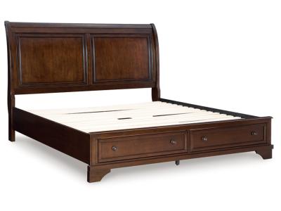 Signature Design by Ashley Trellington Queen Sleigh Storage Bed - B716B1