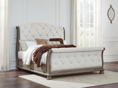 Signature Design by Ashley Ardenfield California King Upholstered Sleigh Bed - B944B5