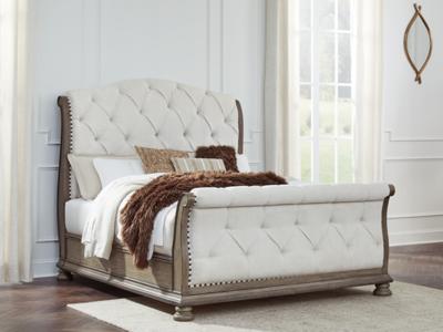 Signature Design by Ashley Ardenfield Queen Upholstered Sleigh Bed - B944B2