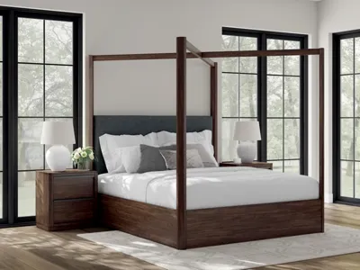 Signature Design by Ashley Dilenno California King Canopy Bed - PCB857B7