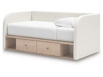 Signature Design by Ashley Arloster Twin Upholstered Day Bed with Storage - PCB1566B9