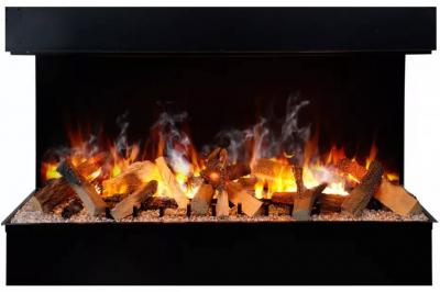 55" Amantii Signature TruView Series 3 Sided Glass Electric Fireplace - TRV-55-SIG