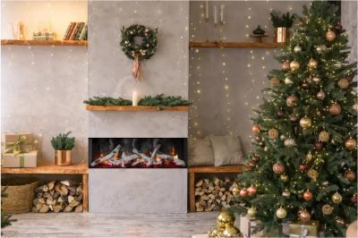 75" Amantii Signature TruView Series 3 Sided Glass Electric Fireplace - TRV-75-SIG