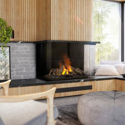 39" Dimplex e-Matrix 32" x 26" Three-Sided Bay Front Glass Electric Firebox – FEF3226L3