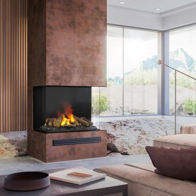 39" Dimplex e-Matrix 32" x 26" Three-Sided Bay Front Glass Electric Firebox – FEF3226L3