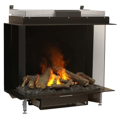 39" Dimplex e-Matrix 32" x 26" Three-Sided Bay Front Glass Electric Firebox – FEF3226L3