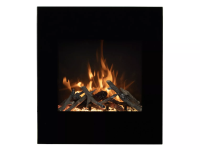 24" Amantti LUMINA Corner Wall Mount Smart Electric Fireplace - WM-BI-2428-VLR-BG-Lumina