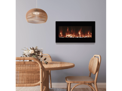 48" Amantii Wall Mount Electric Fireplace - WM-FM-48-5823-BG