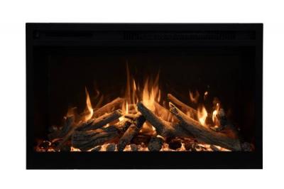 36" Amantii Built-in RusticStone Electric Fireplace - RS36