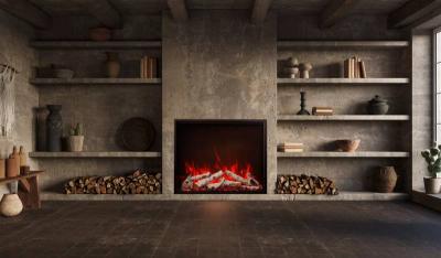 44" Amantii TRD Bespoke Electric Fireplace - TRD-44-BESPOKE