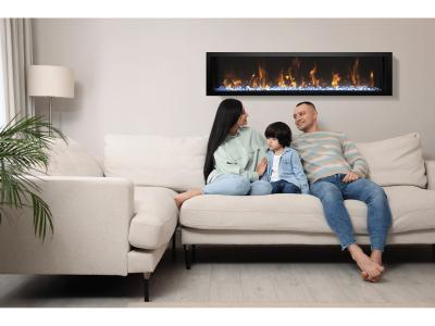72" Amantii Panorama BI Slim Smart Electric Fireplace - BI-72-SLIM-OD