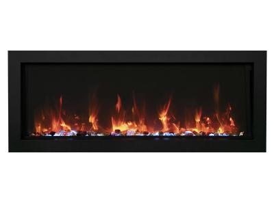 30" Amantii Panorama BI Extra Slim Smart Electric Fireplace - BI-30-XTRASLIM