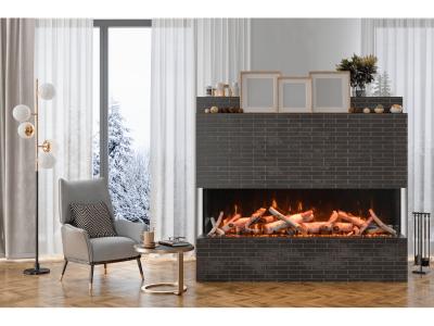 72" Amantii Tru View XL Deep Smart Electric Fireplace - 72-TRU-VIEW-XL