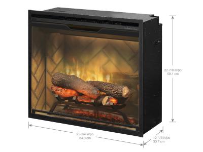 24" Revillusion Built-In Firebox Herringbone - RBF24DLX