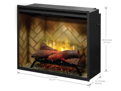 30" Dimplex Revillusion Built-In Firebox Herringbone - RBF30-FG