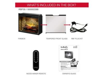 30" Dimplex Revillusion Built-In Firebox Herringbone - RBF30-FG