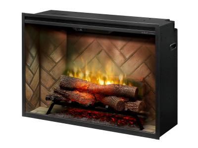 36" Dimplex Revillusion Built-In Firebox with Front Glass and Plug Kit - RBF36-FG
