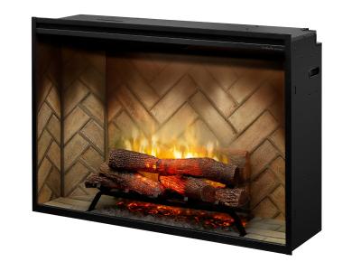 42" Dimplex Revillusion Built-In Firebox with Front Glass and Plug Kit - RBF42-FG
