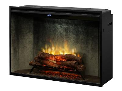 42" Dimplex Revillusion Built-In Firebox with Front Glass and Plug Kit - RBF42WC-FG
