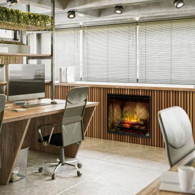 36" Dimplex Revillusion Portrait Built-In Firebox with Front Glass and Plug Kit - RBF36P-FG