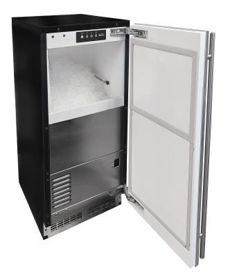 15" Marvel Nugget Ice Machine in Stainless Steel  - MRNP215-SS01A